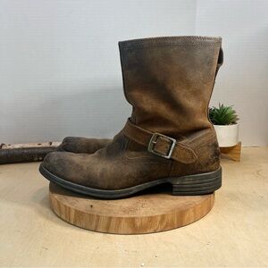 Ariat Rambler Riot Distressed Leather Moto Boots Size 11D